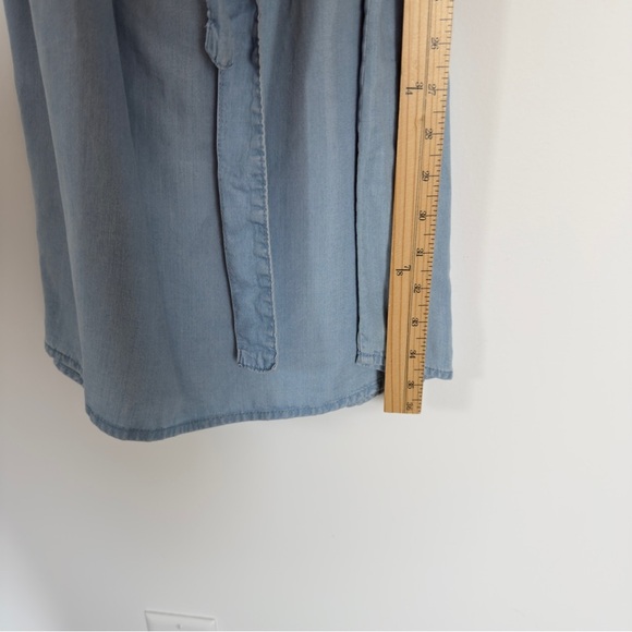 NWT Noisy May Light Wash Lyocell Utility Wrap Dress | Size S - Picture 5 of 8